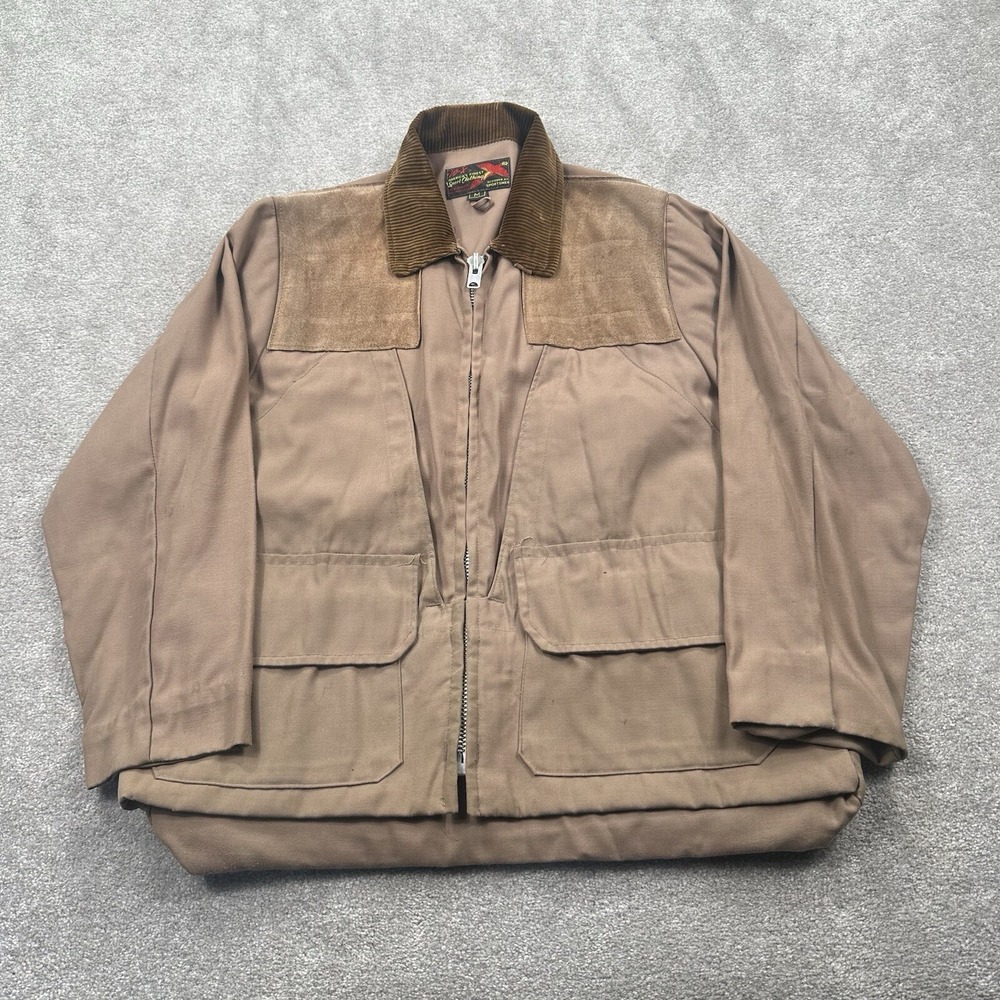 VTG 10-X America's Finest Sport Men's Bird Hunting Jacket Sze M Brown Retro 70's